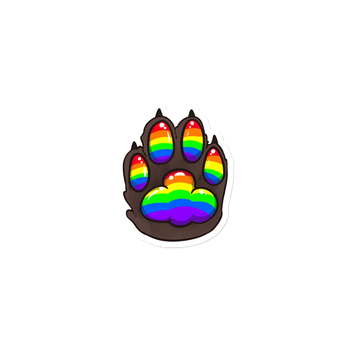 Pride Paw Magnet product image (1)