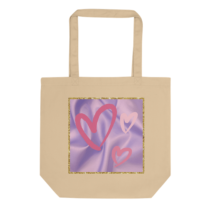 🍷💜 Glowlita "Two-Sided Sweetheart" Reversible Beach Tote – Rosé Darling & Heartstrings product image (2)