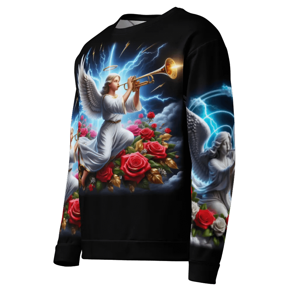 Angels making Music with a Trumpet - All-Over Unisex Sweatshirt #33 product image (7)