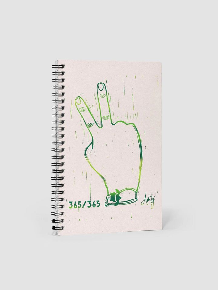 Linocut Peace Notebook product image (1)