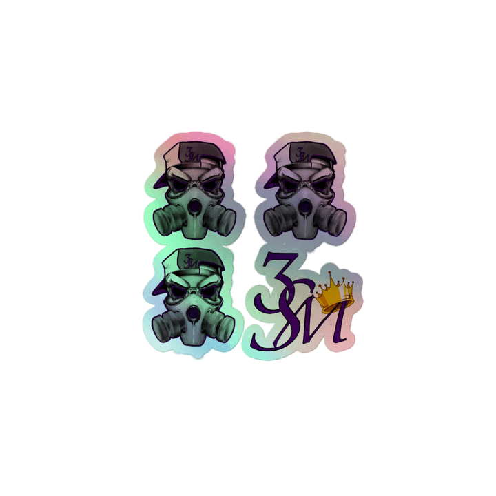 3SM Skull Collection Holographic Sticker Set product image (1)