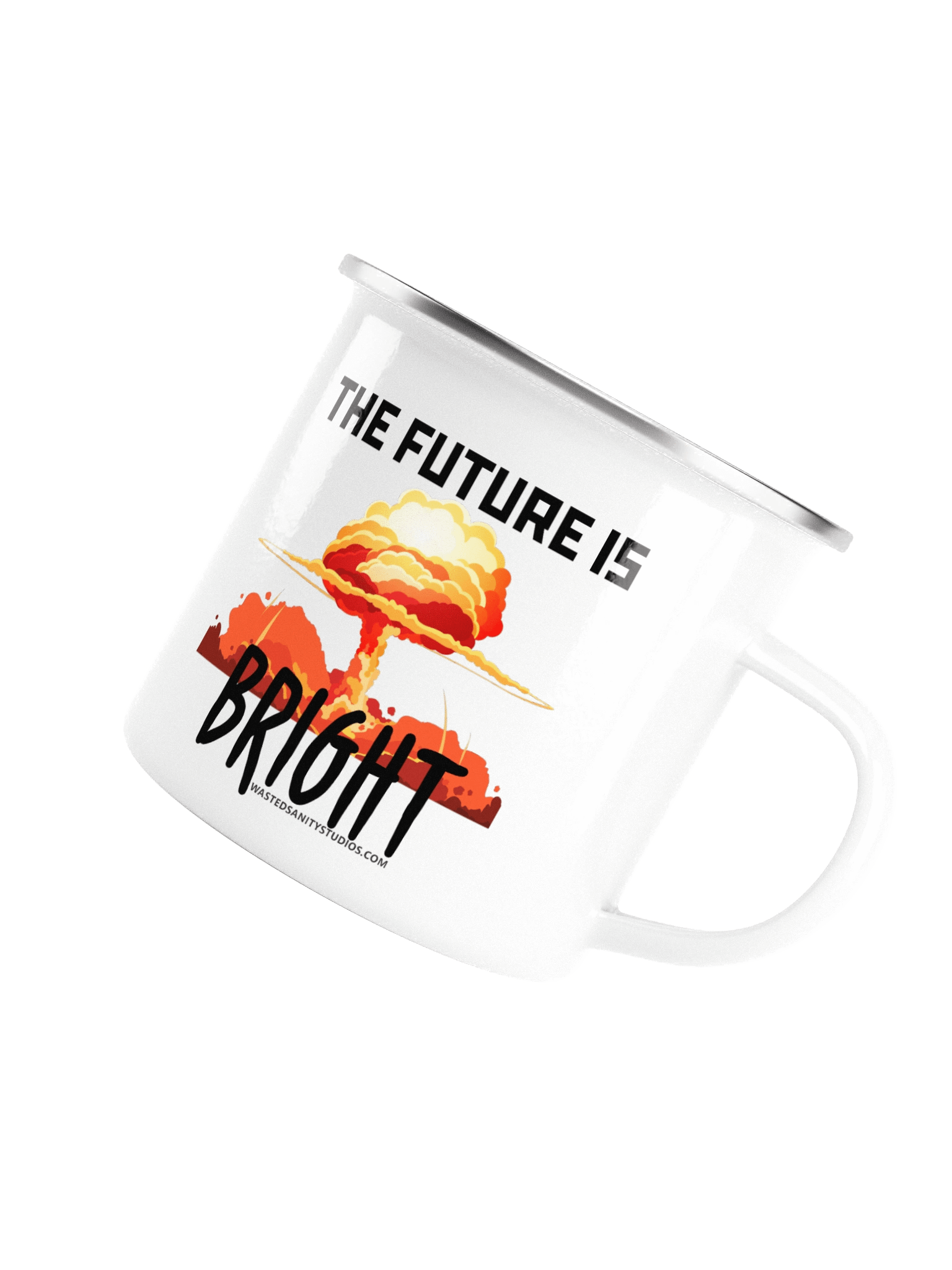 The Future Is Bright Metal & Enamel Coffee Mug product image (5)