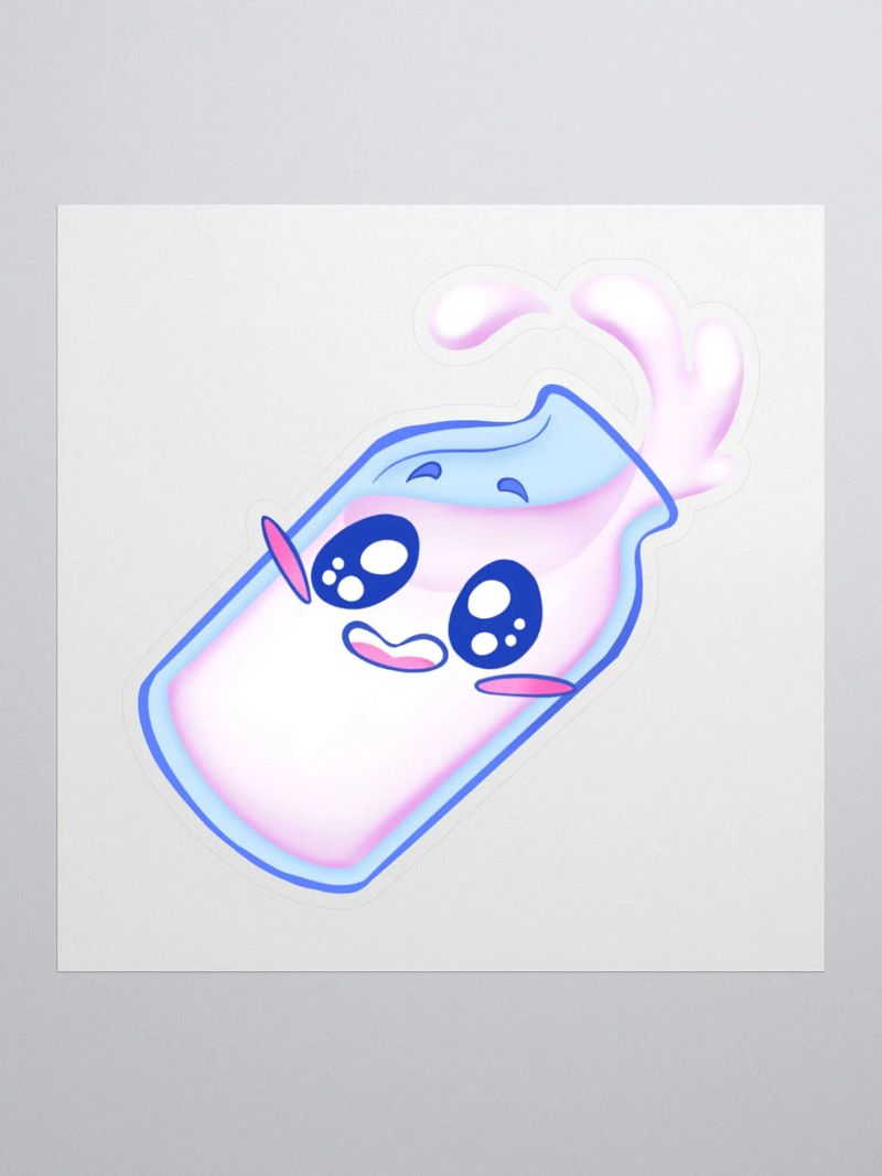 Kawaii Milk Bottle Sticker