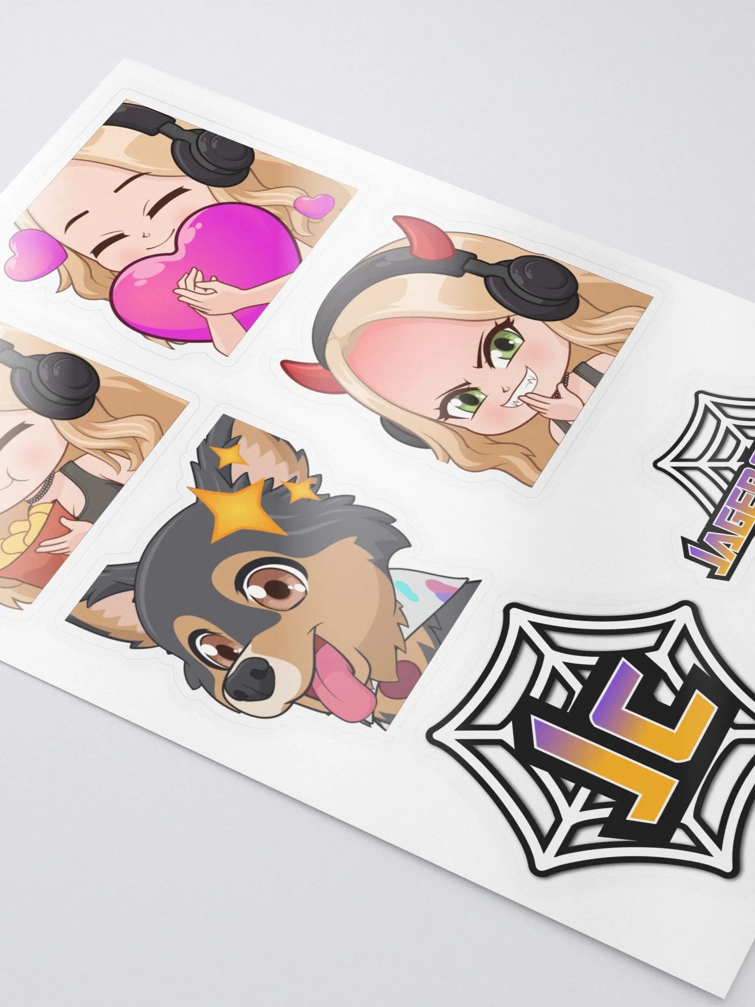 JC Emote & Logo Sticker Sheet product image (3)
