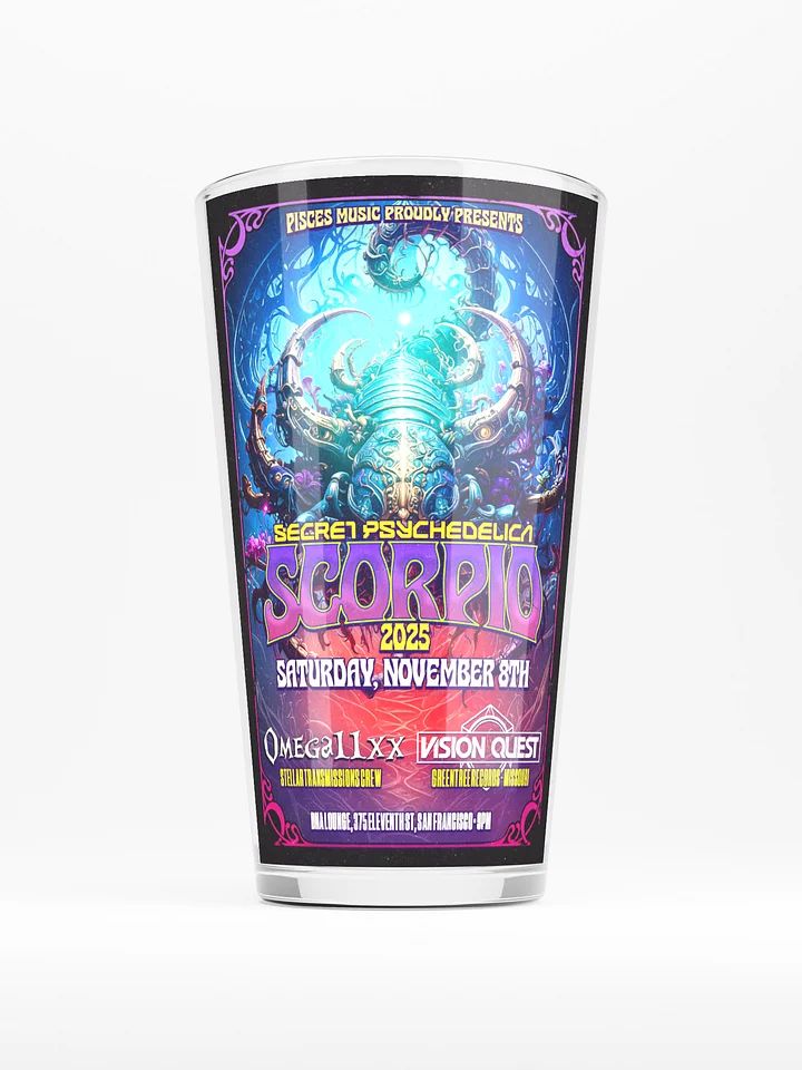 Scorpio 2025 Shaker Pint Glass product image (1)