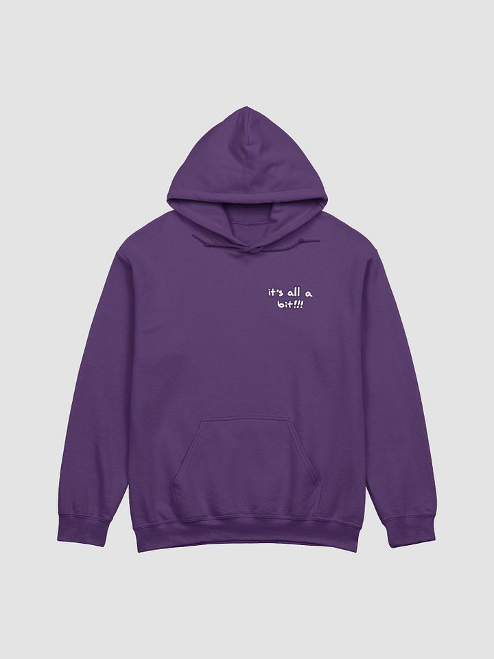 “It’s all a bit!!!” (sm. lined design, #432A54) classic hoodie product image (56)