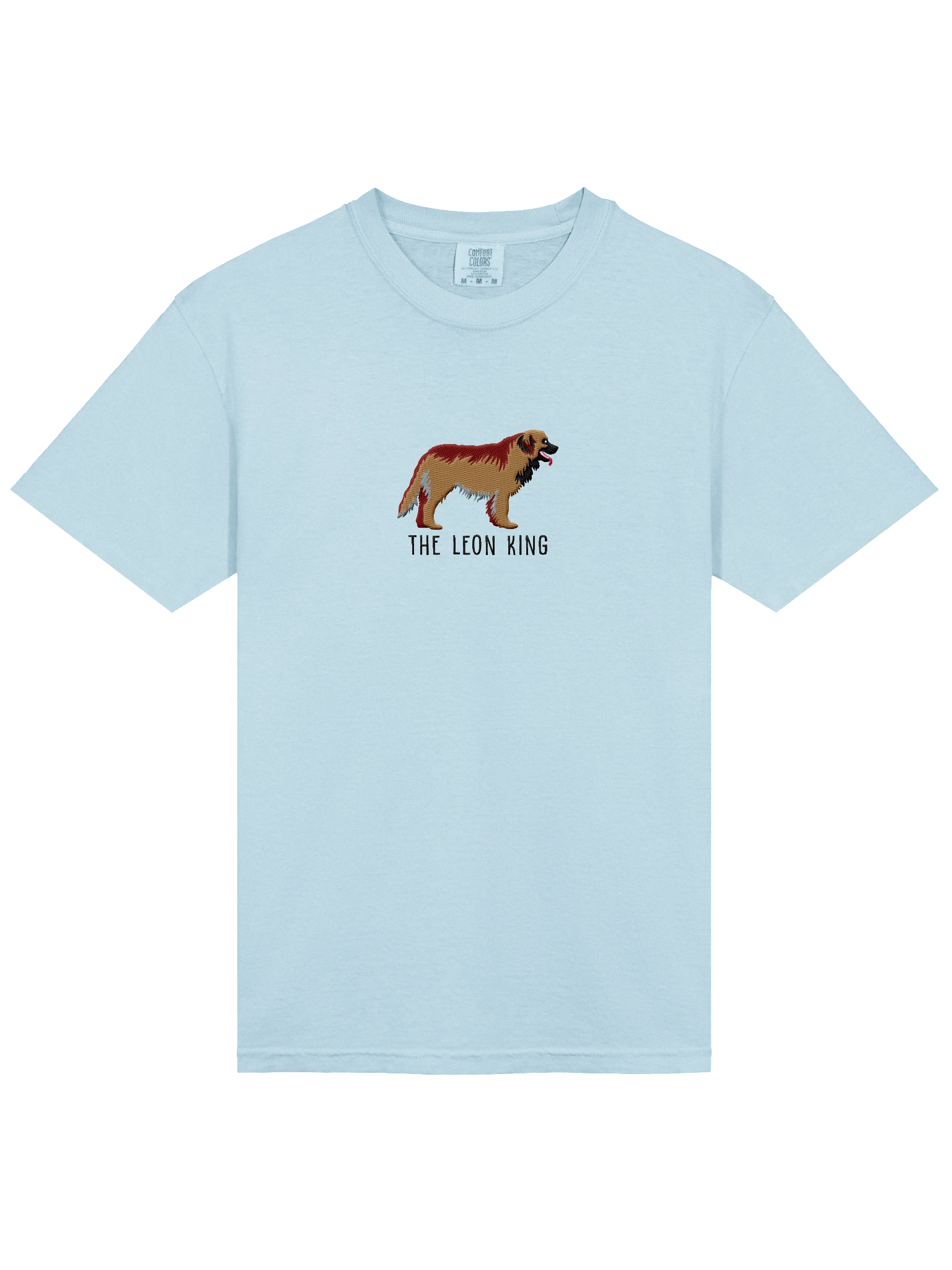 The Leon King T-Shirt(Embroidered) of a Leonberger(Tan) product image (53)