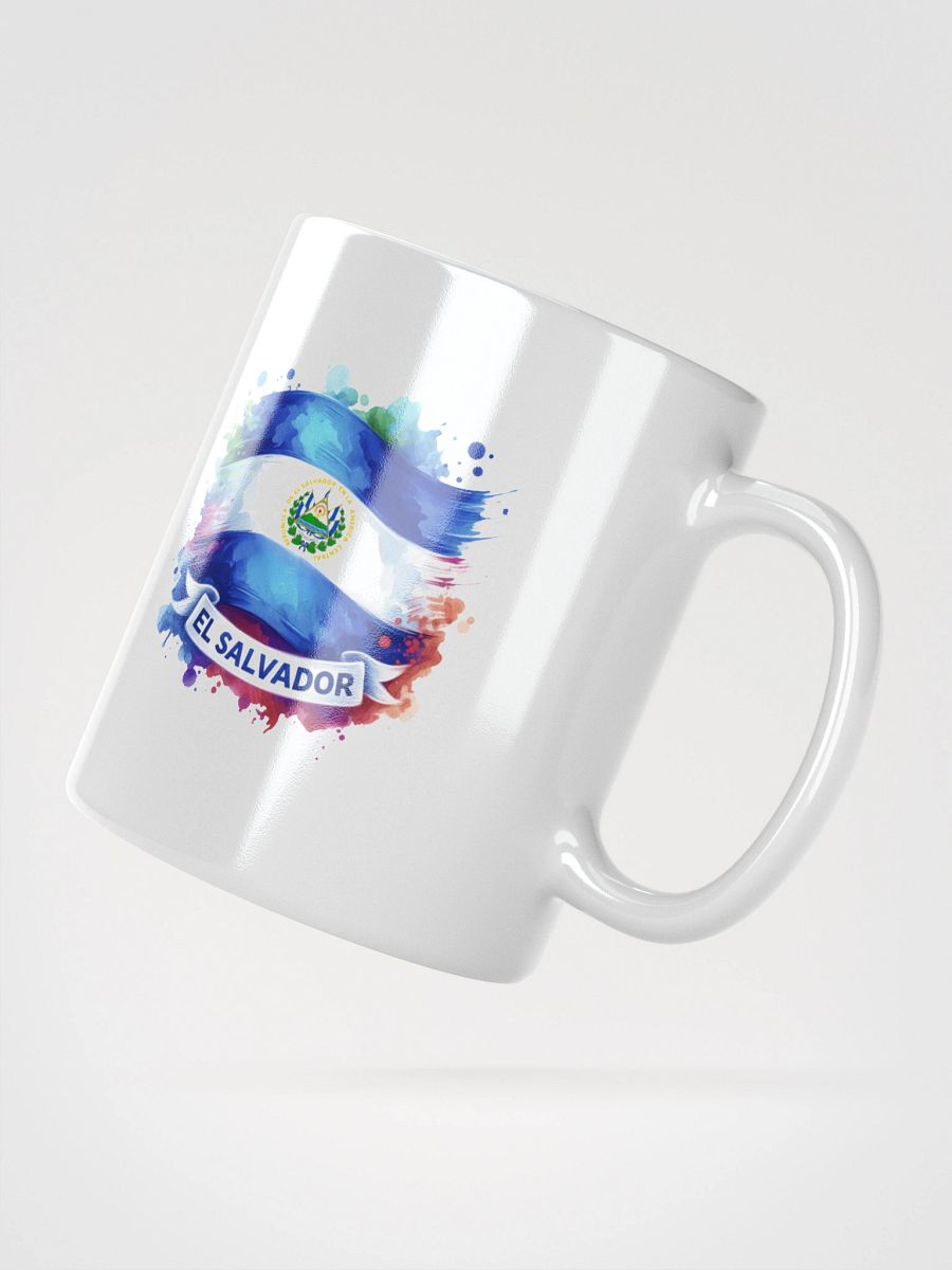Salvadoran Flag Splatter Mug product image (5)