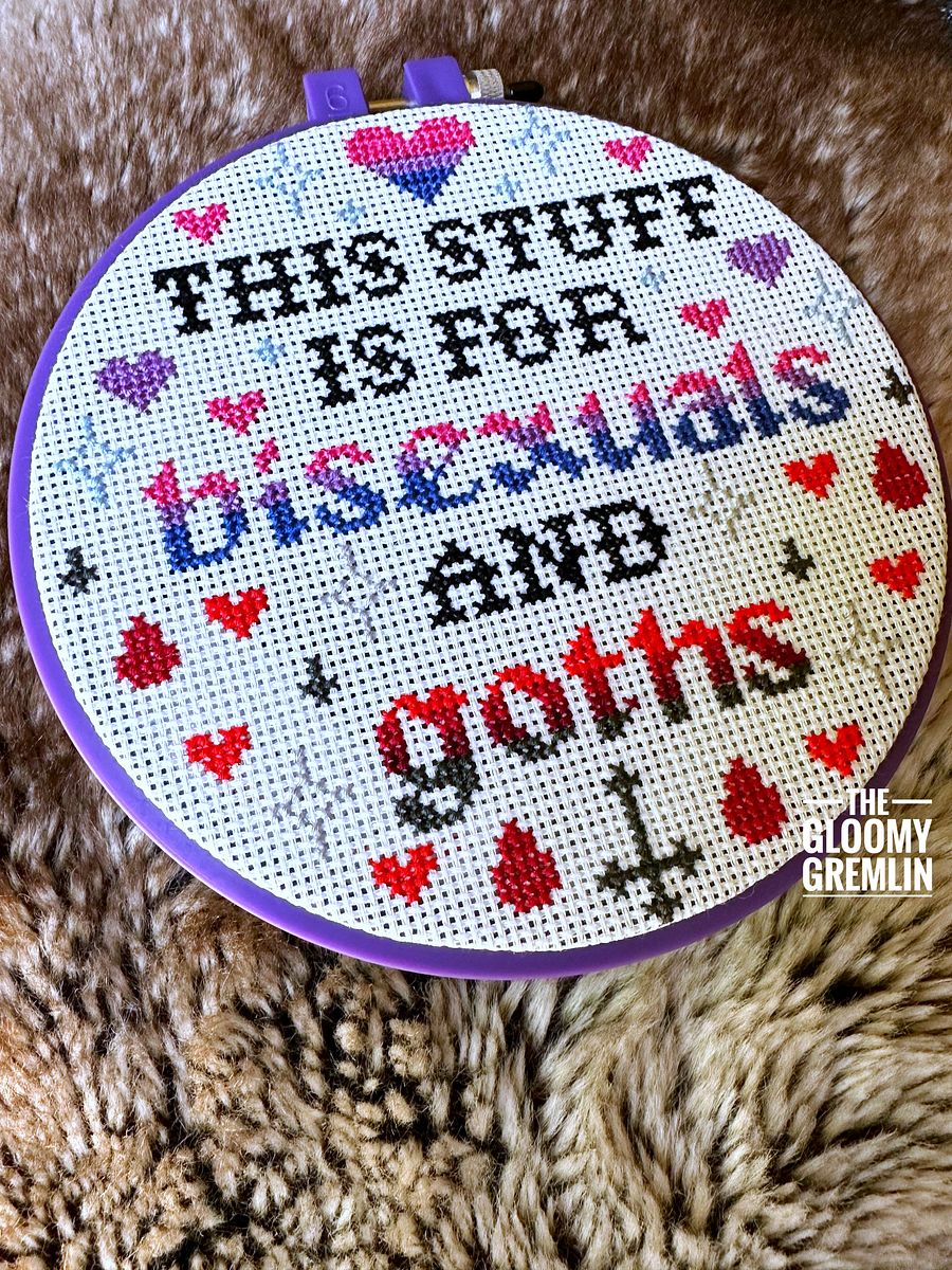 Bi & Goth - Cross Stitch Pattern product image (2)