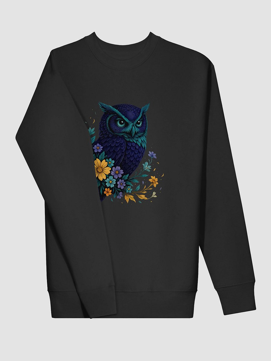 Naturecore Owl Sweatshirt With Wildflowers And Woodland Style product image (19)
