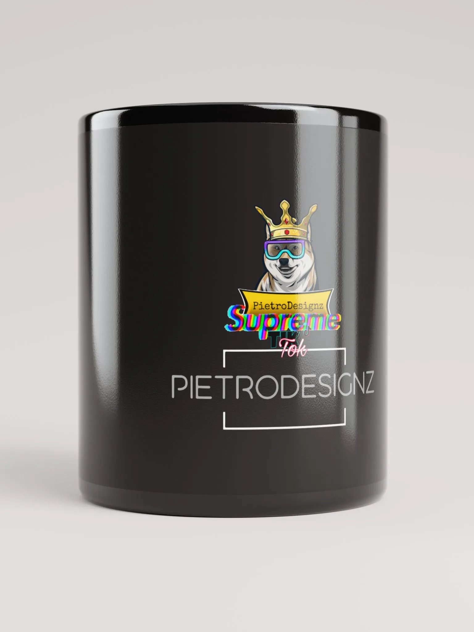 Schwarzer glänzender Tasse PietroDesignz product image (5)