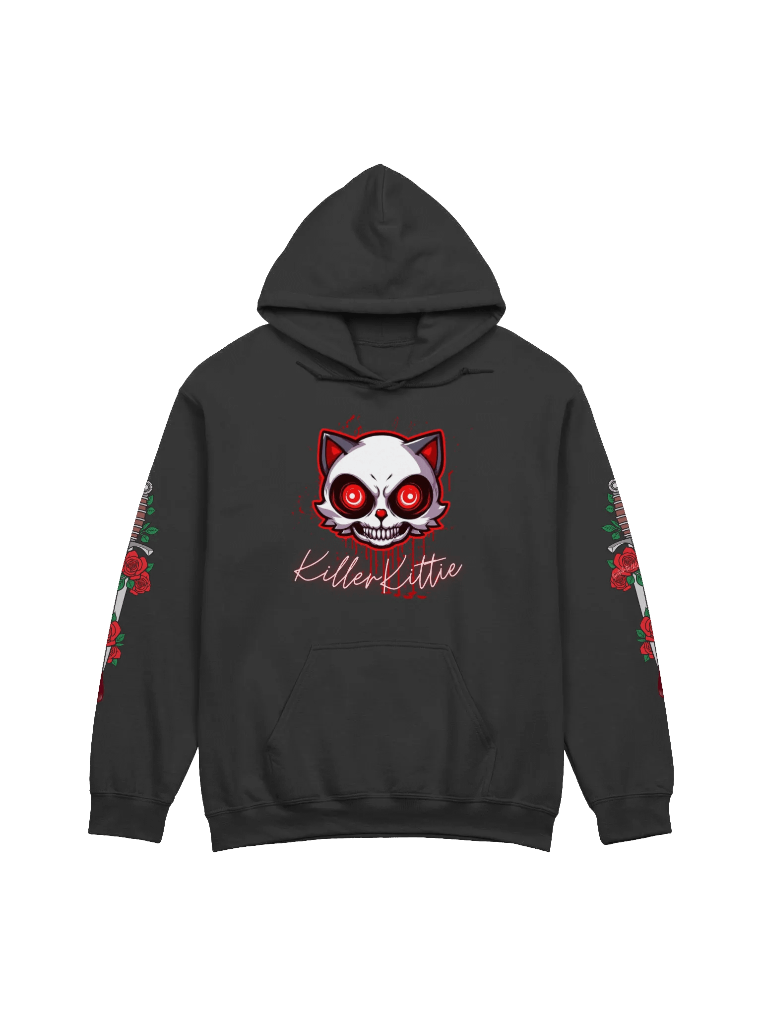 Bat carrying Gildan hoodie product image (2)