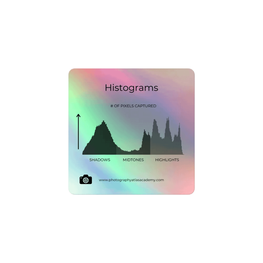 Histogram Chart Holo Sticker product image (1)