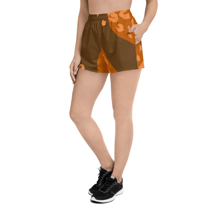 Flowing Orange Athletic Shorts product image (2)