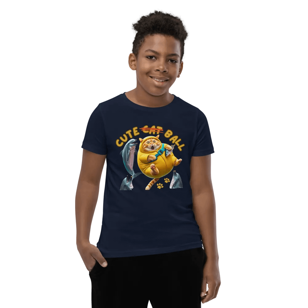 'Cute Not Cat But Ball' Youth T-Shirt 🙀🐬🏐 product image (149)
