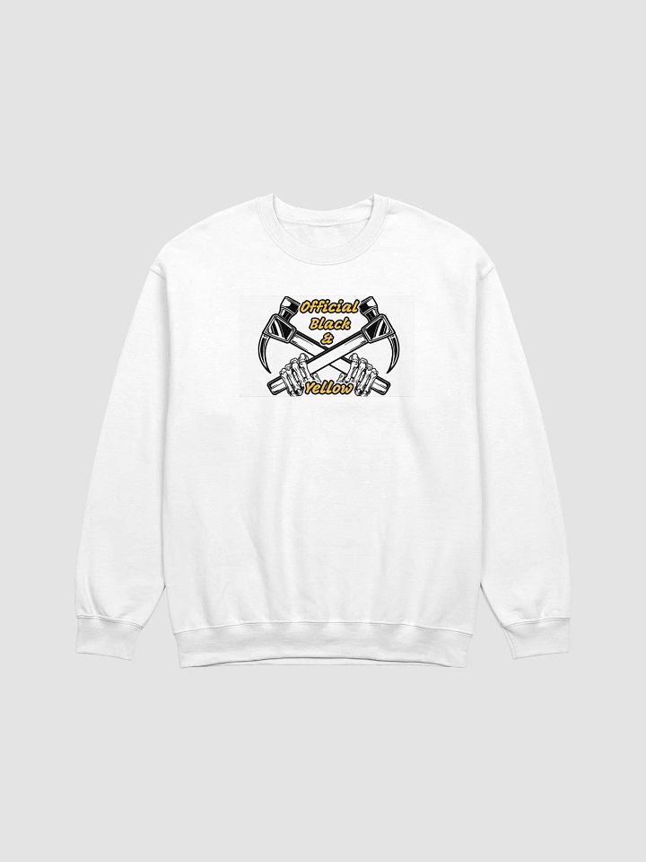 Official Black & Yellow Steel Hammer Crewneck Sweatshirt product image (1)