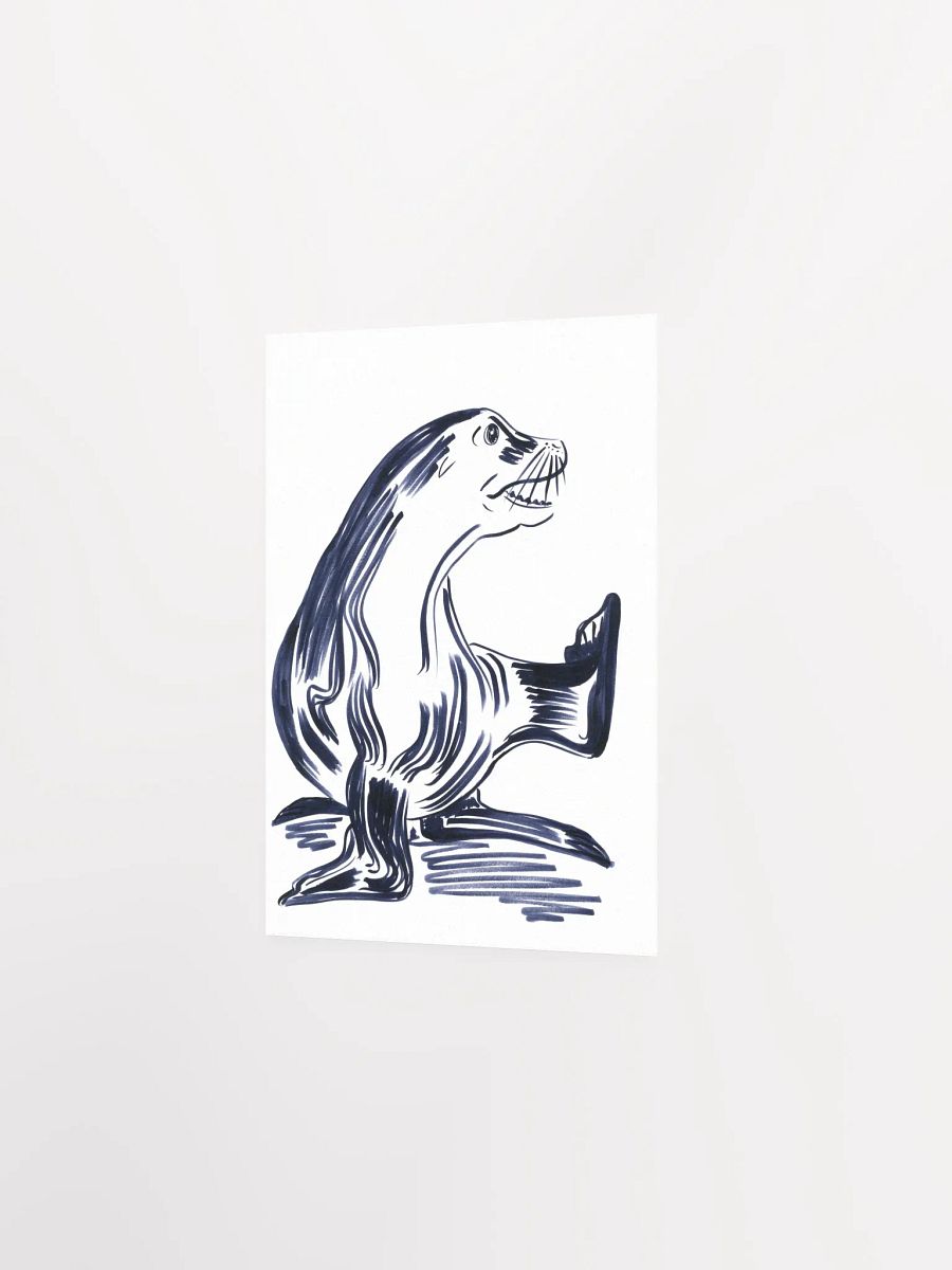 Happy Seal Art Print product image (5)