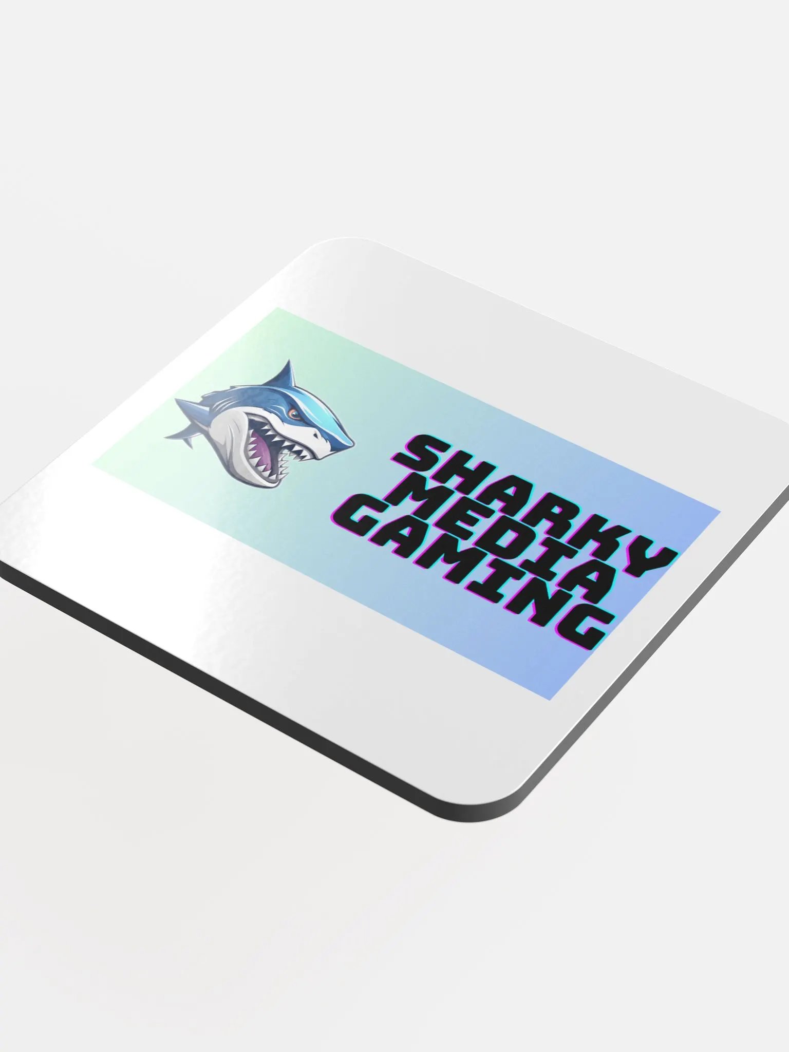 Sharky Media Gaming Coaster (Green/Blue) product image (4)