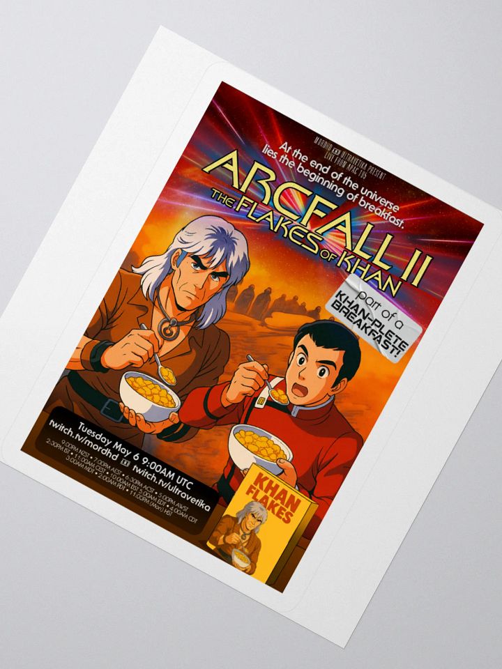 Arcfall II: The Flakes of Kahn poster sticker product image (4)