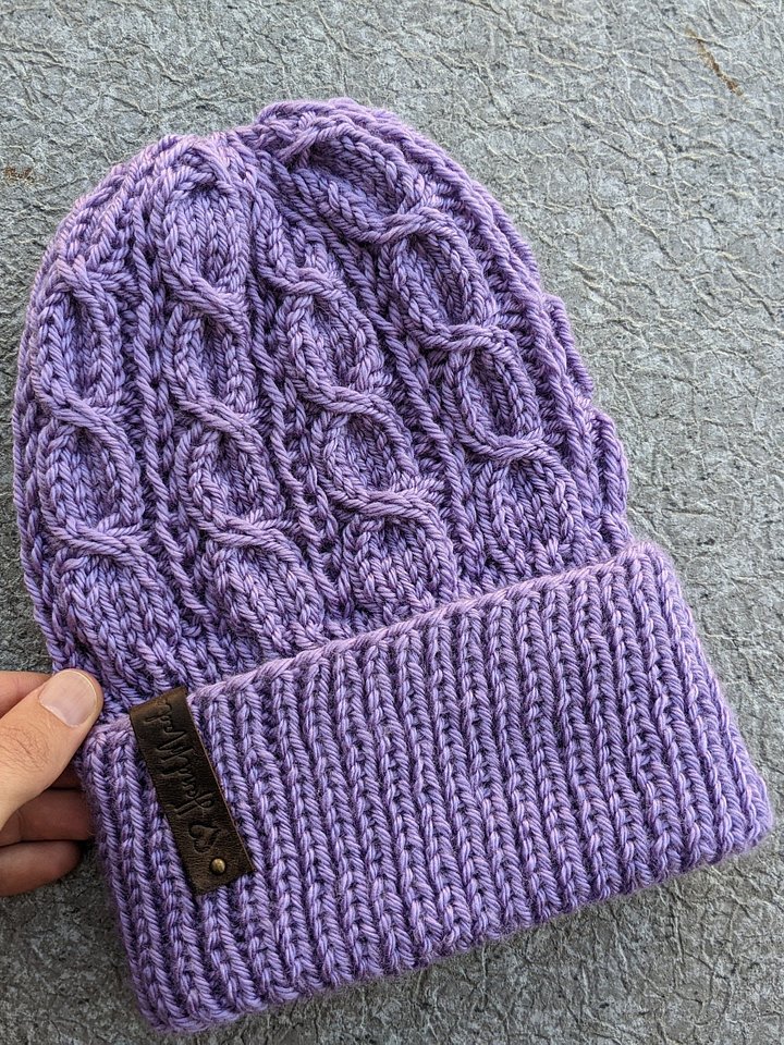 Viola Cable Hat Knitting Pattern product image (1)