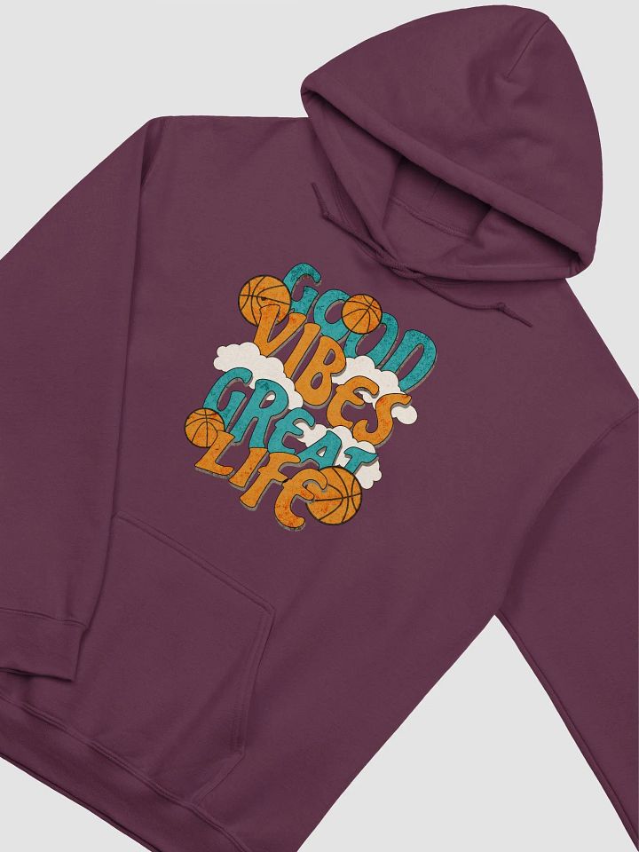 Good Vibes Great Life Basketball Hoodie product image (12)