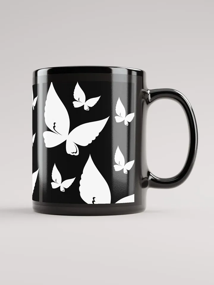 Butterfly Bliss Black Glossy Mug product image (1)