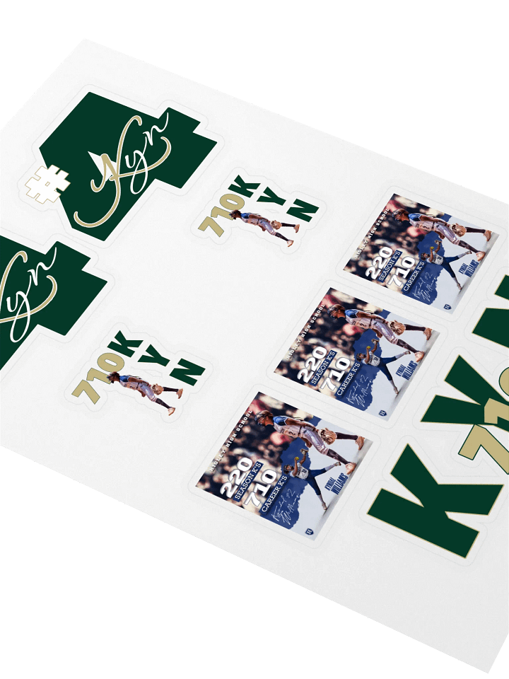 Kyn Signature Softtball Sticker Sheet product image (2)