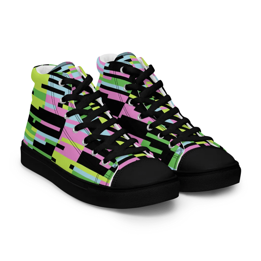 Colorful Retro Grid High Tops product image (17)