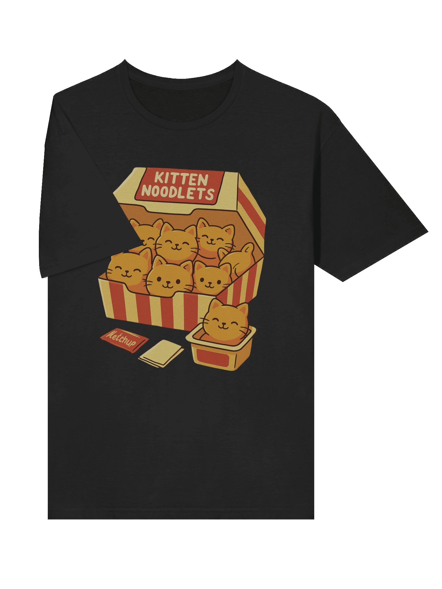 Whimsical Kitten Noodlets T-Shirt product image (28)