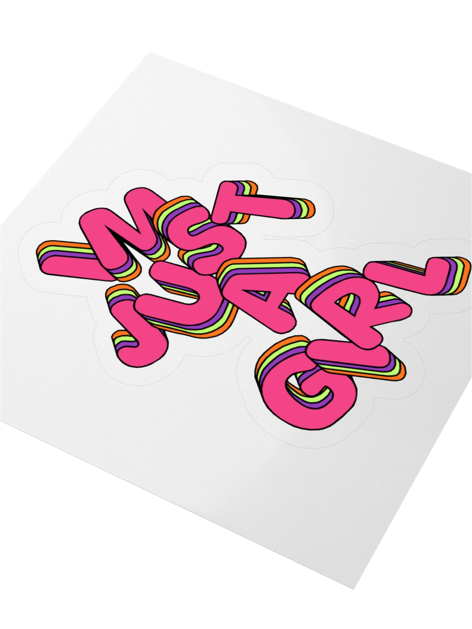 "I'm just a girl" Sticker product image (7)