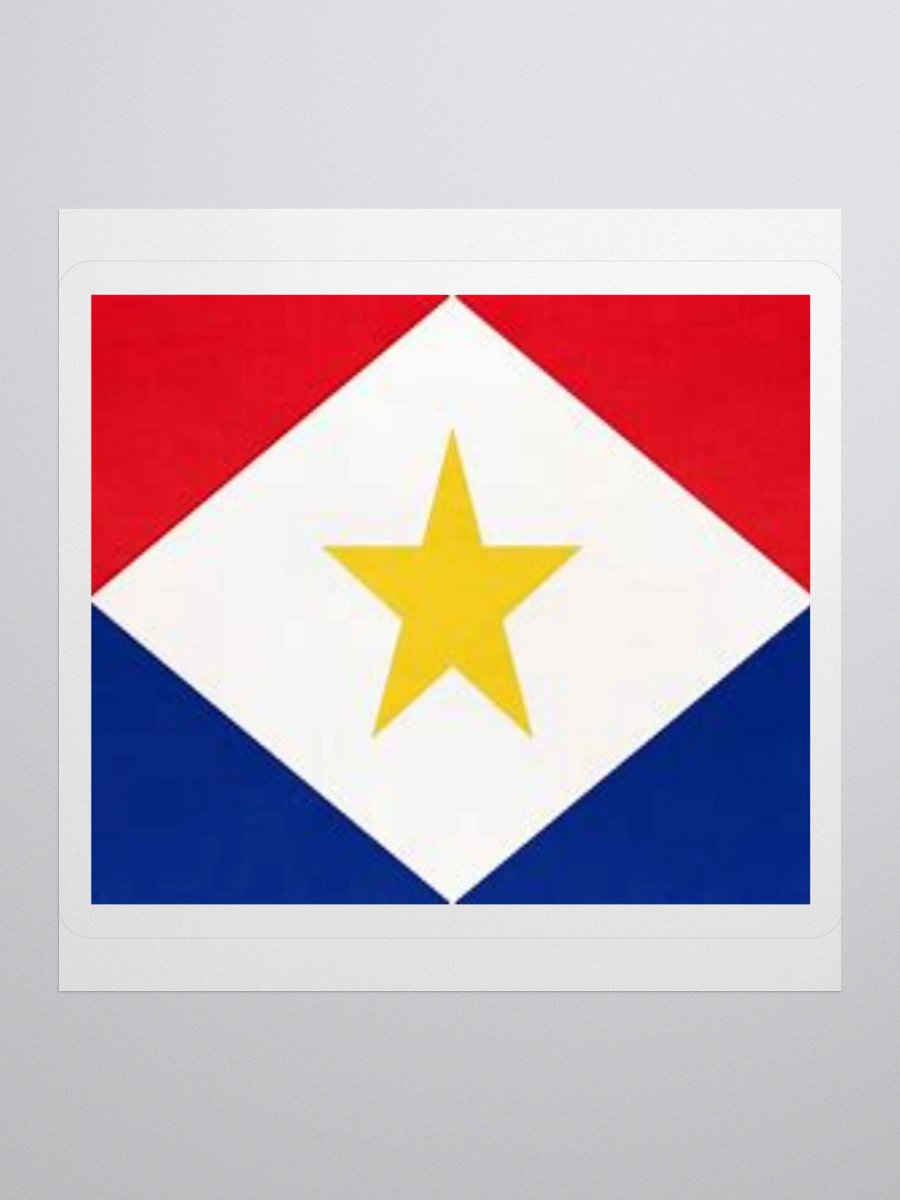 Saba Flag Sticker - Durable Vinyl for Indoor Use - Multiple Sizes Available product image (3)