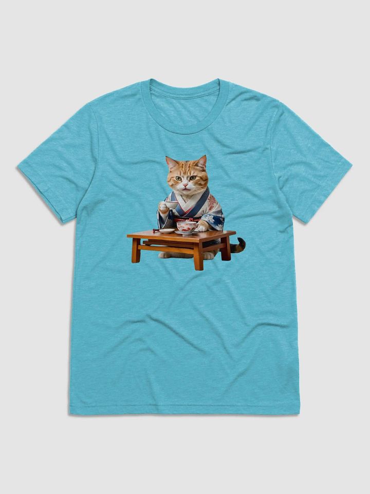 Meow-nificent Kimono Cat Drinking Tea Tee product image (1)