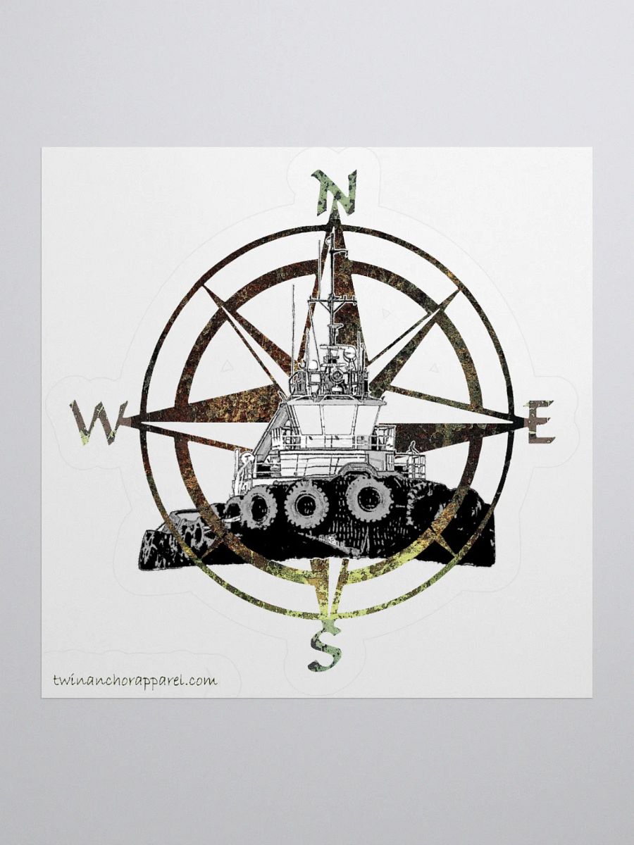 Compass Rose Marshall Foss Cut Stickers product image (2)