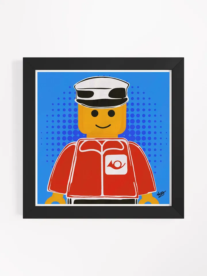 LEGO PEOPLE - Mr Postman (Framed Matte Print) product image (1)