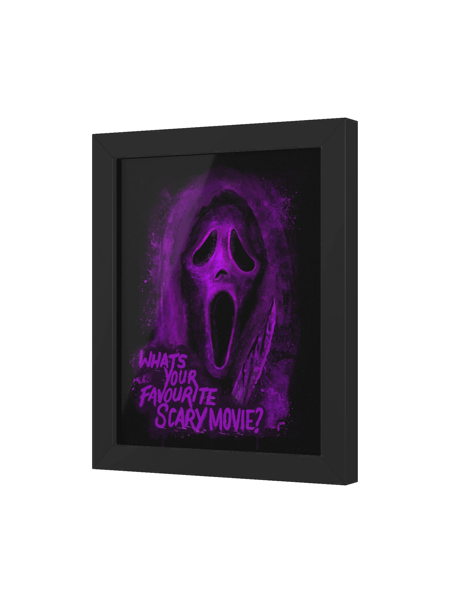 BLK Framed Ghost Face Print (Purple) product image (3)