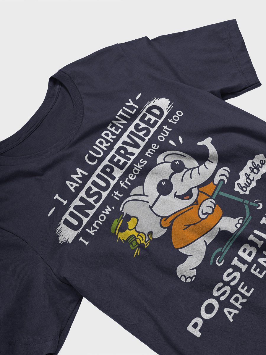 Imaginative Elephant Scooter Ride T-Shirt product image (3)