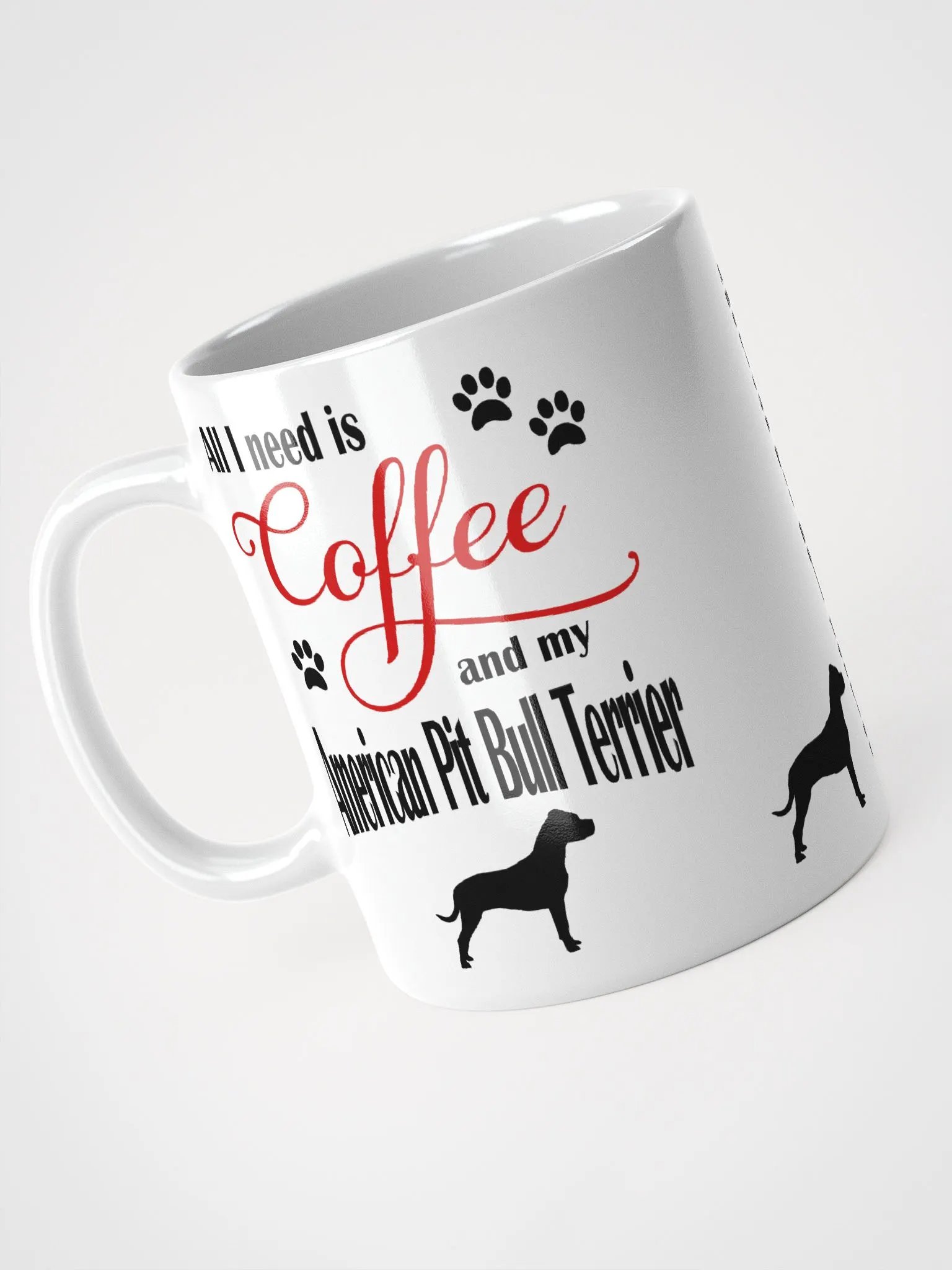 Coffee and my American Pit Bull Terrier Mug product image (4)