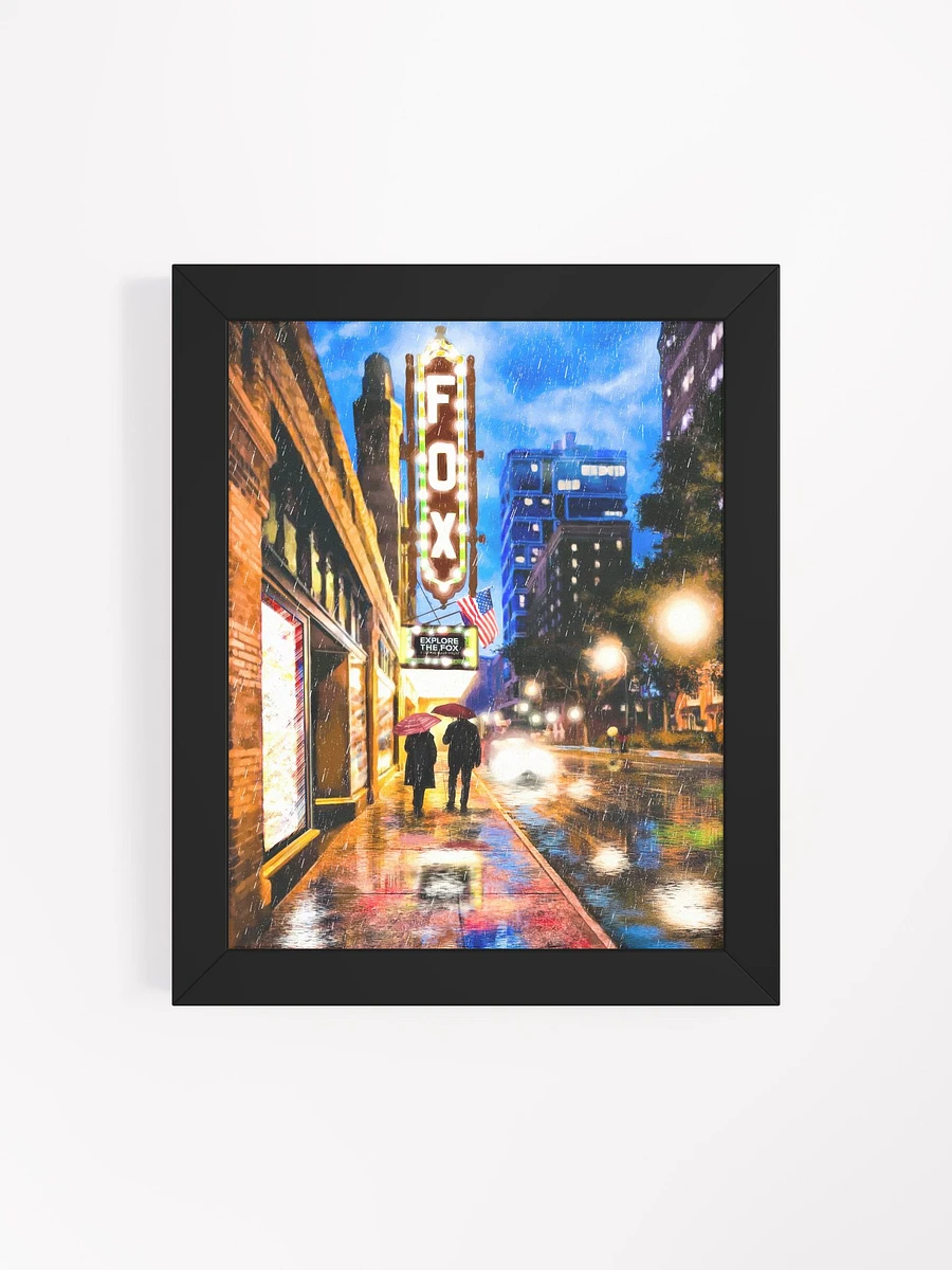 Fox Theatre At Night – Rainy Atlanta Framed Poster product image (75)
