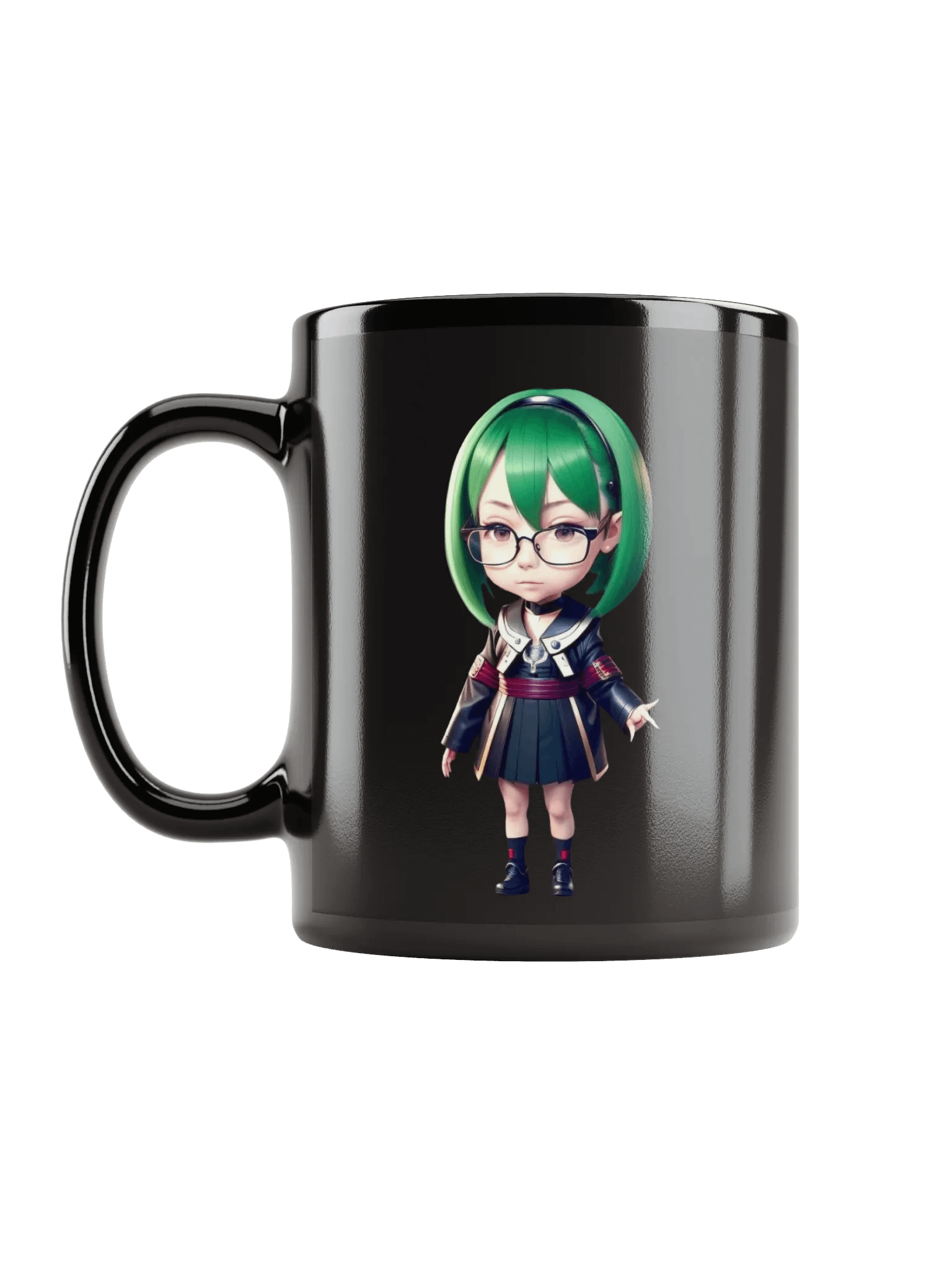 (GREEN CHIBI) K Black Mug product image (6)