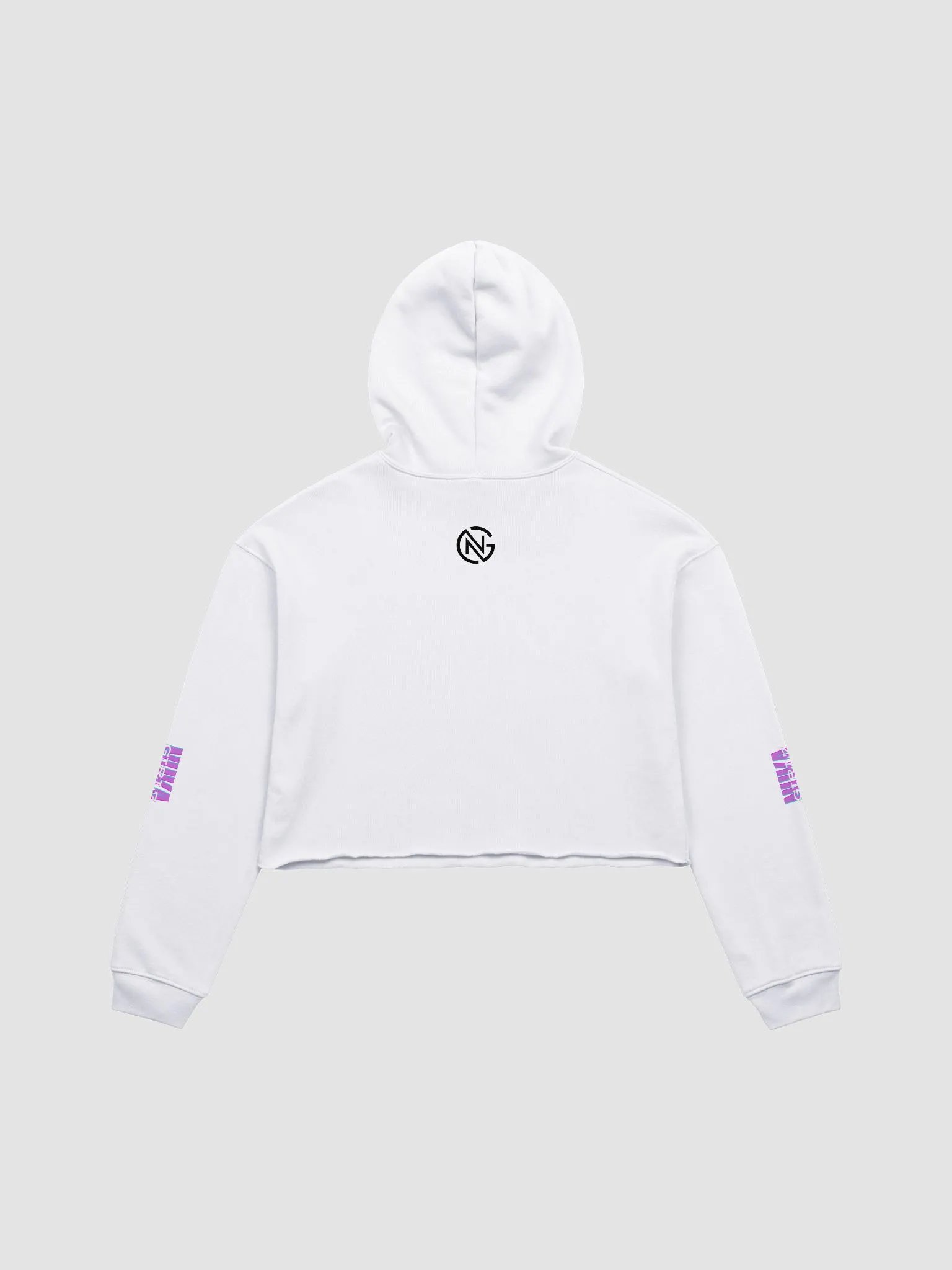 Crop Top Hoodie (white) product image (2)