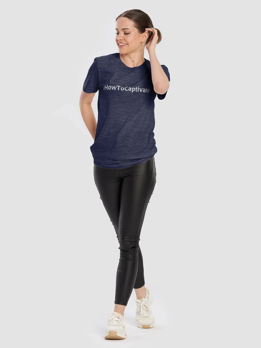 Heather Midnight Navy Bella+Canvas Supersoft T-Shirt product image (10)