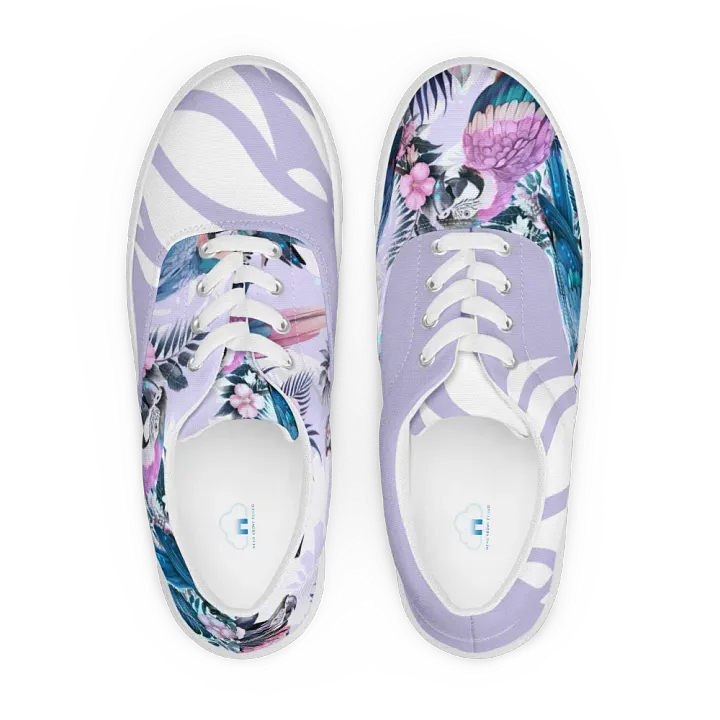 Elysian Birds-Women's Lace-Up Canvas Shoes product image (2)