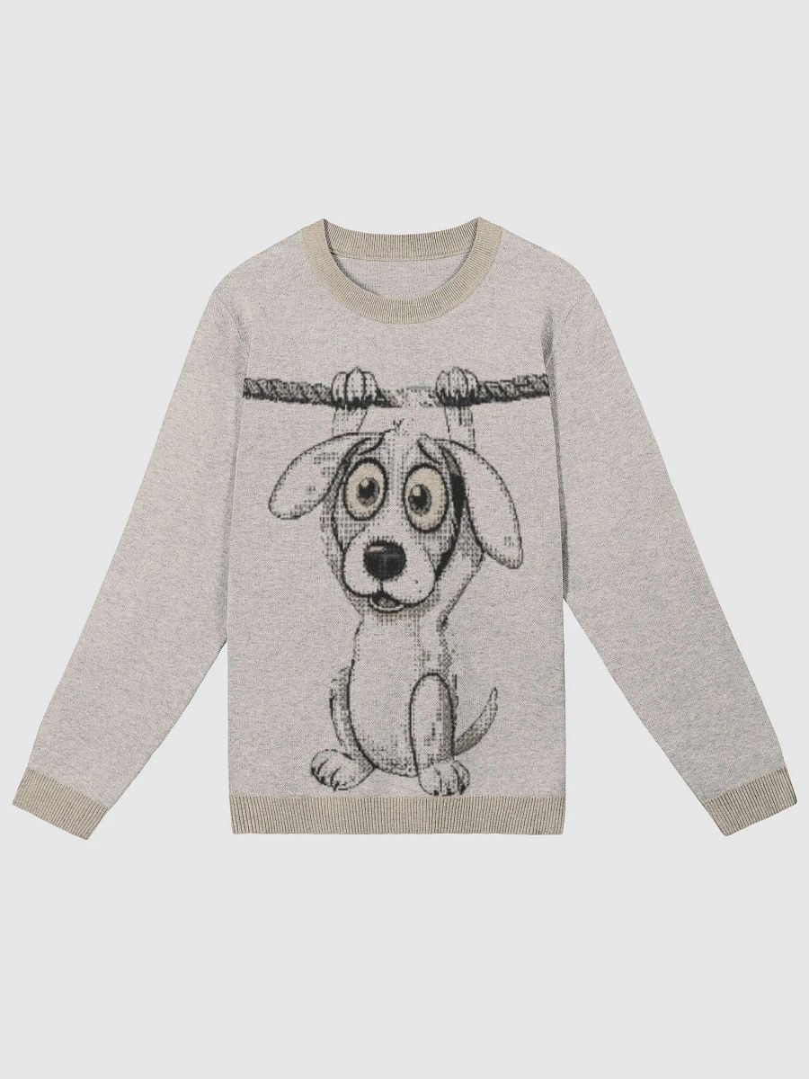 Cartoon Dog Jacquard Crewneck product image (1)
