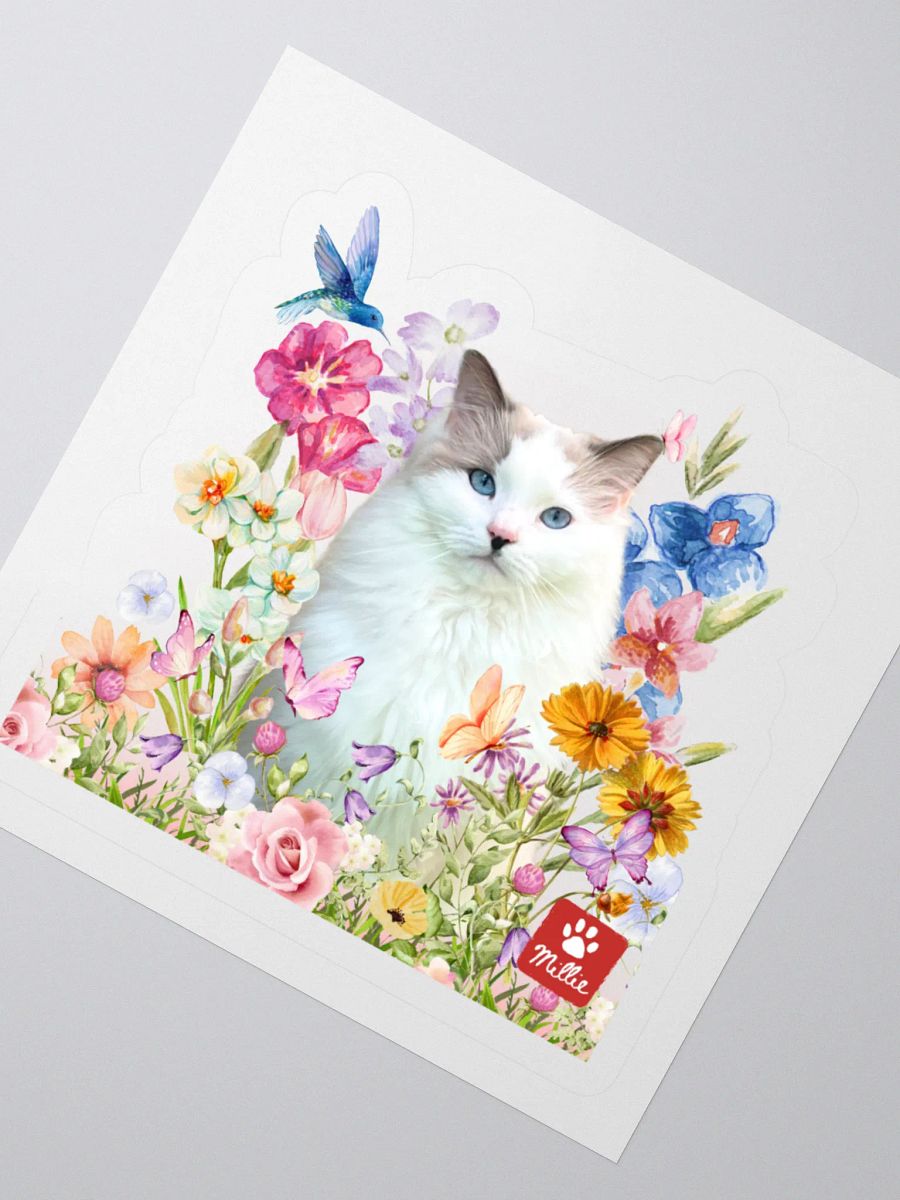 🌸 Limited Edition Spring Sticker – Featuring Millie the Cat! 🐾 product image (2)