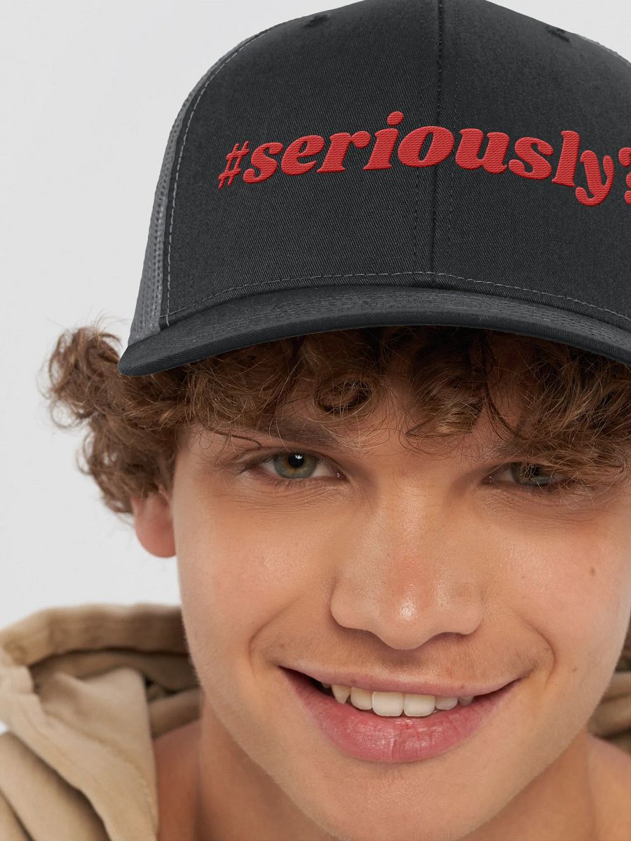 Seriously? (Red) Trucker Hat product image (57)