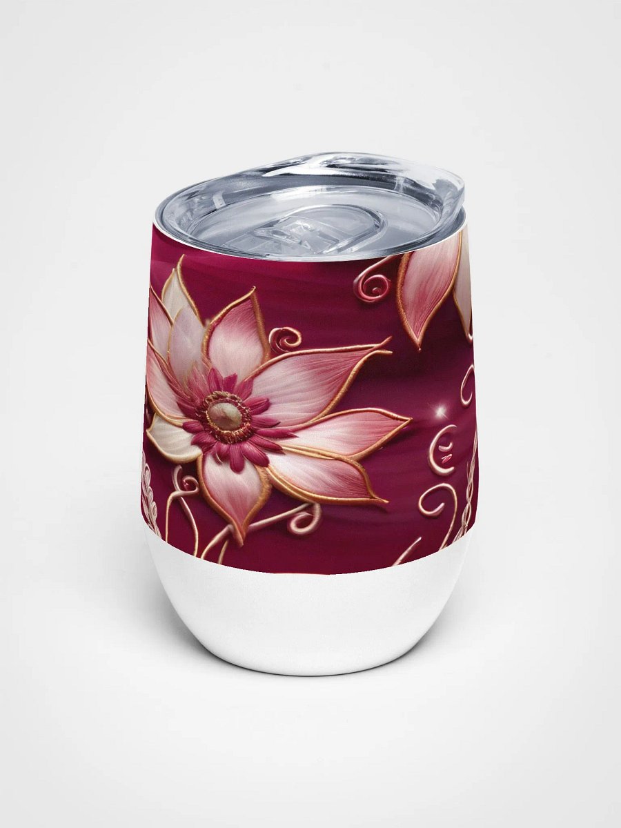 Floral Elegance Wine Tumbler product image (5)