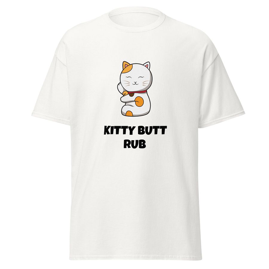 KITTY BUTT RUB UNISEX SHIRT - WHITE product image (1)