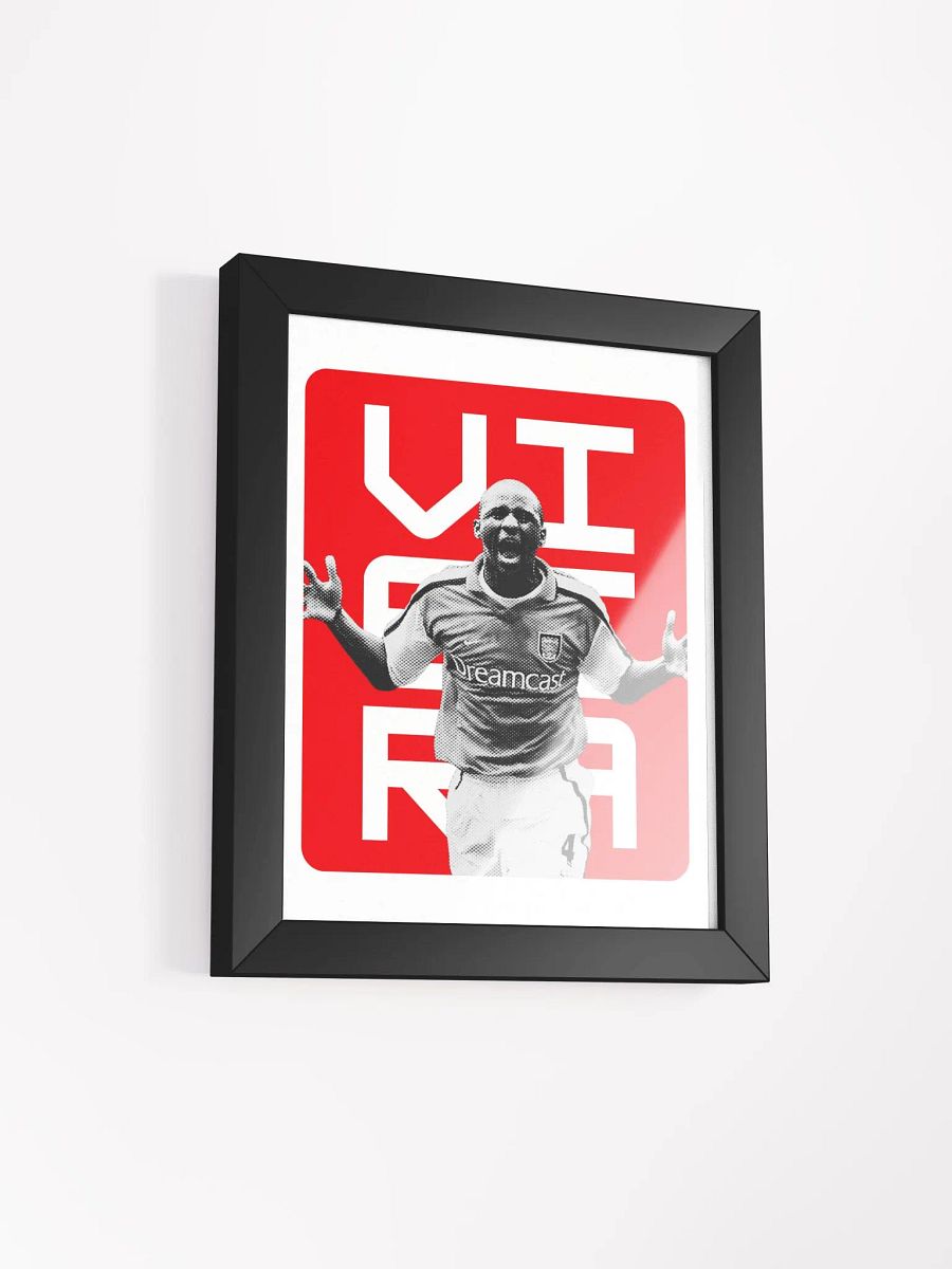 Patrick Vieira BW Arsenal Name Art Framed Print product image (4)