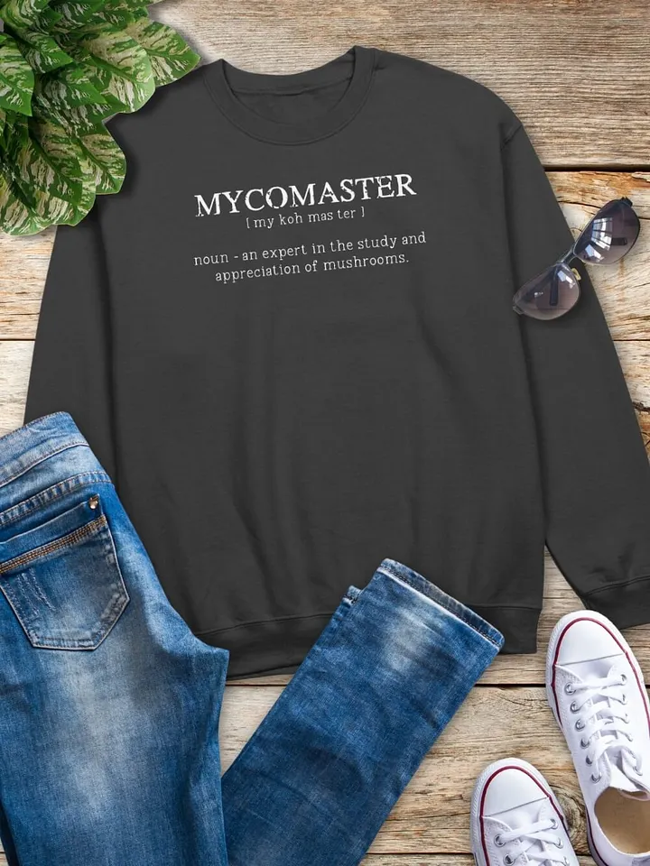 MYCOMASTER: Funny Mycology Definition Unisex Sweatshirt - Perfect Gift for Foraging Mushroom Lovers product image (2)