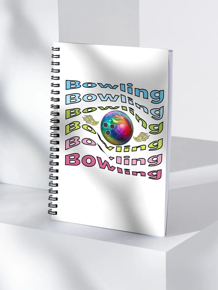 Bowling Swirl Flame Spiral Notebook product image (3)